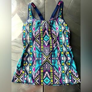Title Nine Colorful Tribal Tankini